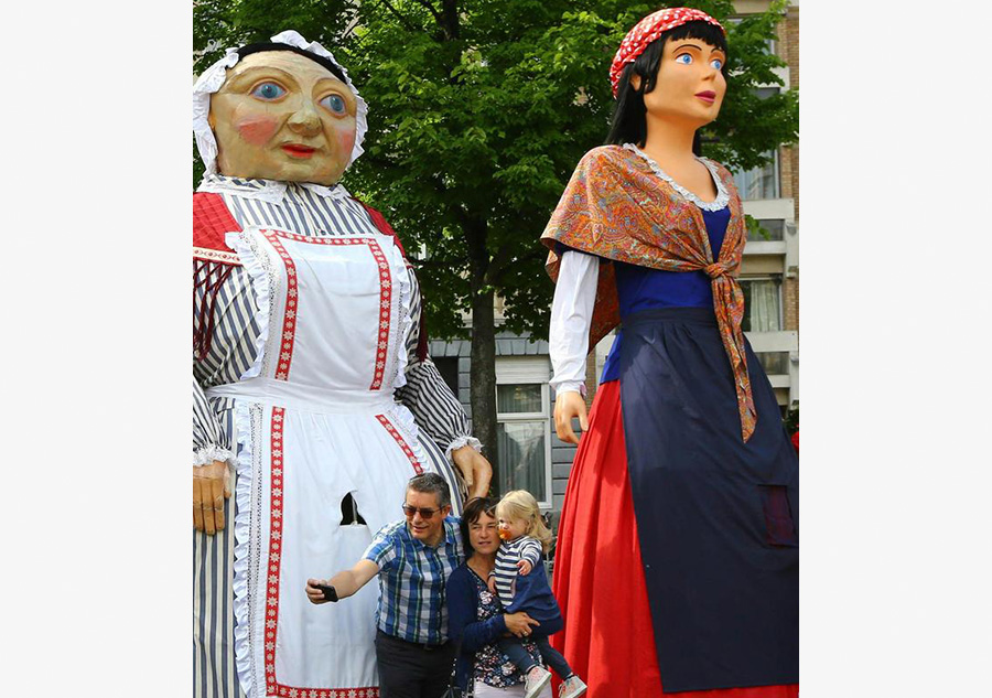 First Giants Parade held in Leuven, Belgium