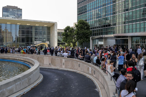 Around 2,000 people evacuated from UN headquarters after fire alarm