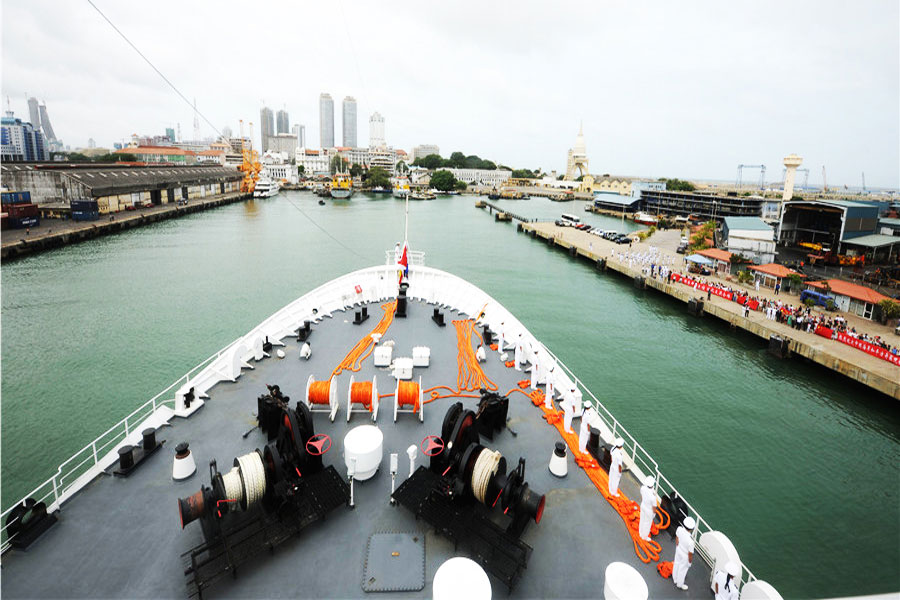 China's naval hospital ship makes first visit to Sri Lanka