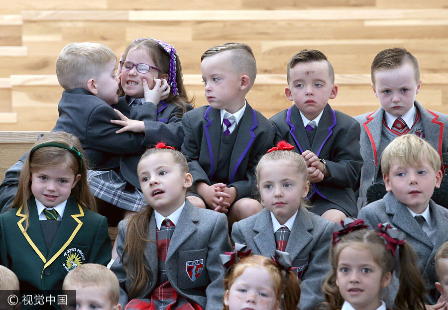 Thirteen sets of twins start primary school in Scotland