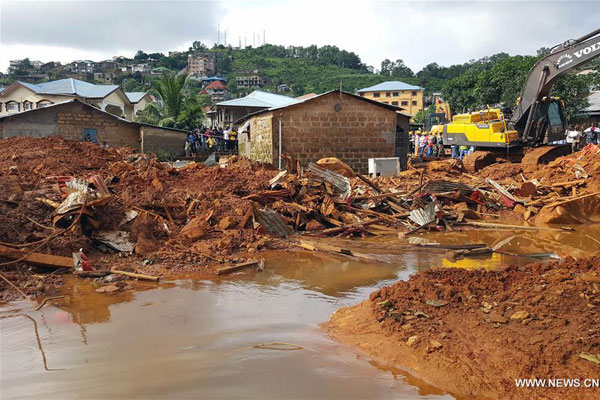 Sierra Leone President declares 7-day national mourning for mudslide victims