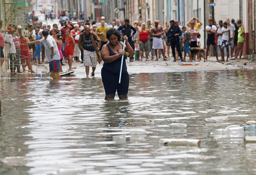 Irma rips through Cuba, then sweeps toward Florida