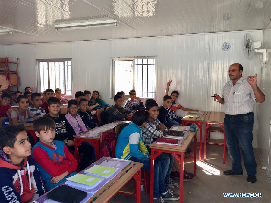 A look at simple prefabricated classrooms in Aleppo, Syria