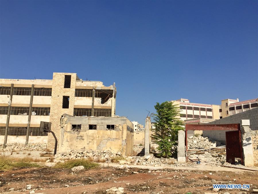 A look at simple prefabricated classrooms in Aleppo, Syria