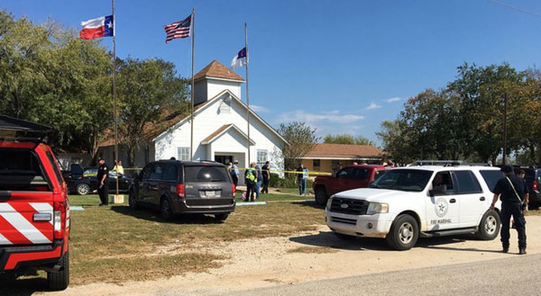 Dozens feared dead in shooting at Texas church