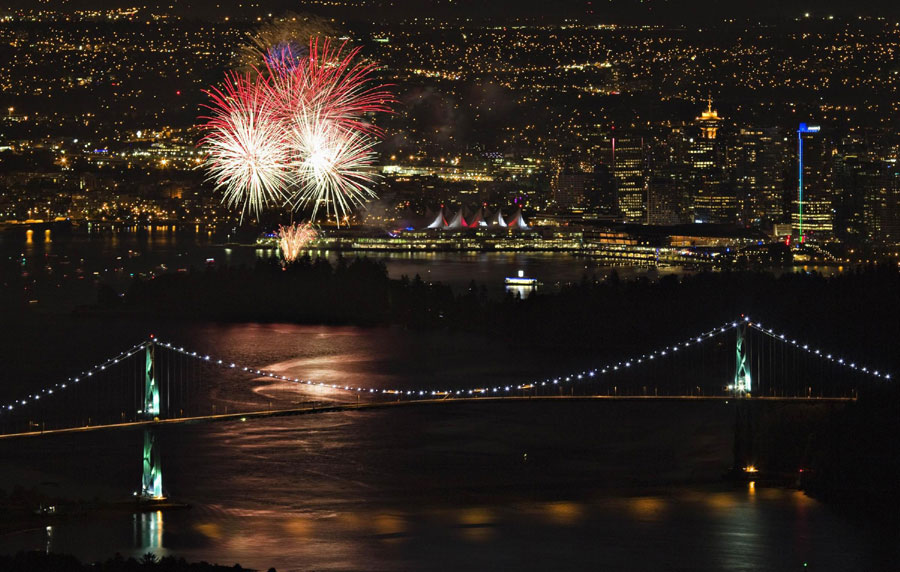 National Day fireworks around the world