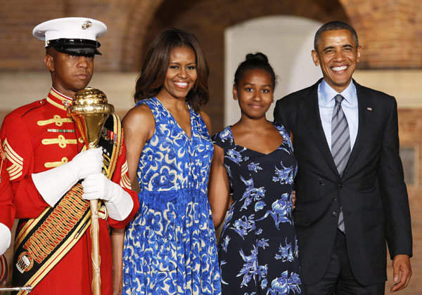 Pet steals the show at Marine Barracks Evening Parade