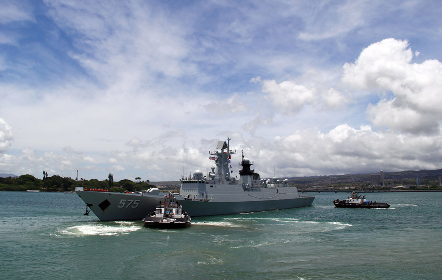 Chinese Navy leave Pearl Harbor to join RIMPAC drill