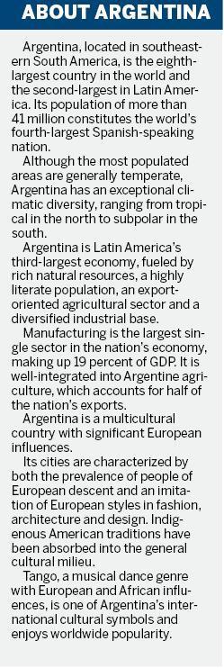 China, Argentina ties aim for higher level