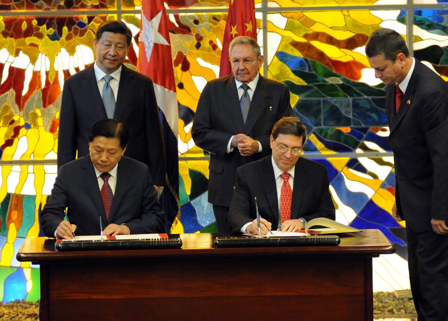 Chinese, Cuban leaders pledge staunch friendship, reciprocal cooperation