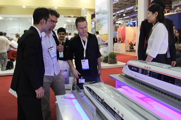 China’s high-speed train technology stars at exhibit in Brazil
