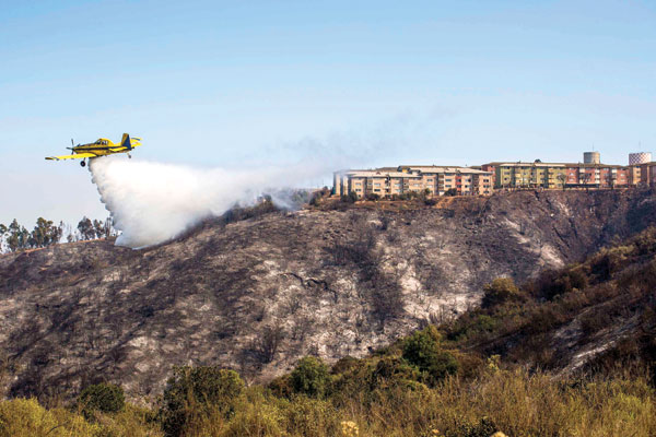 Aerial firefight in Chile