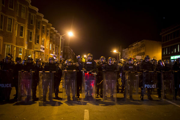 Chinese students caught in riot scene