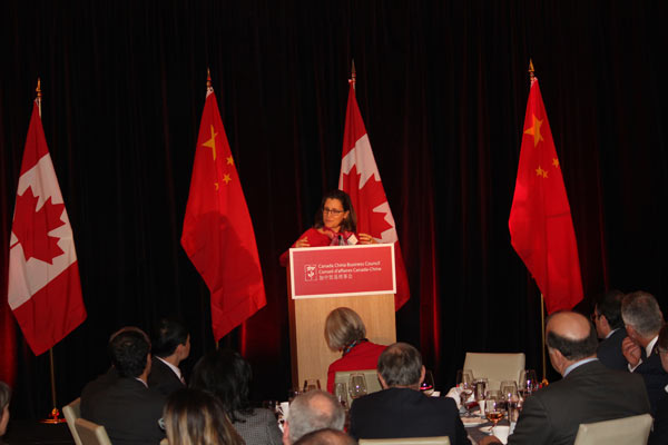 Canada trade minister stresses opportunities