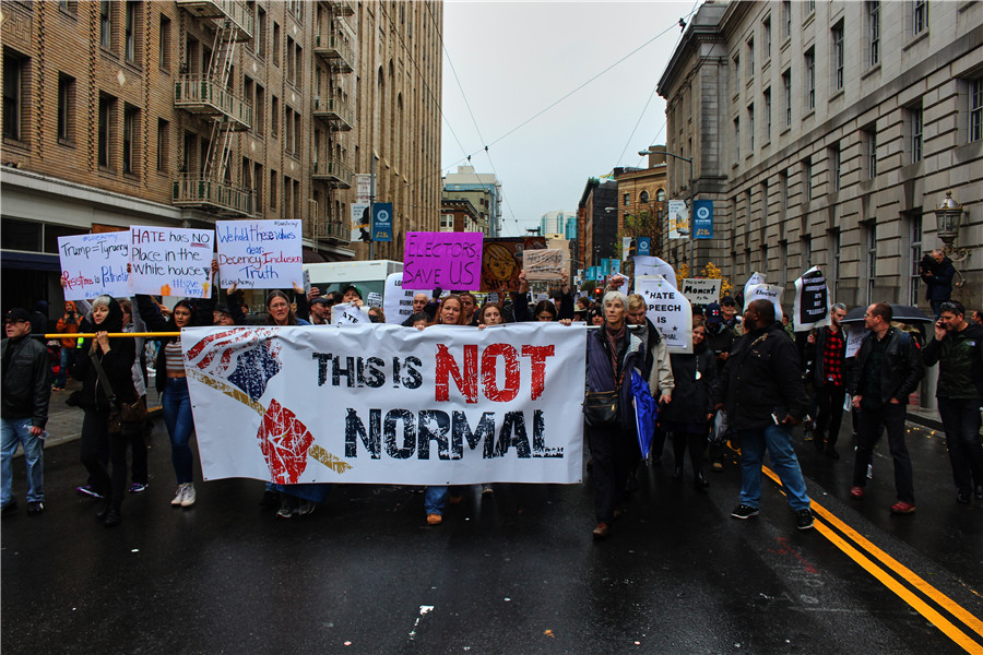 Election protests continue in Bay Area