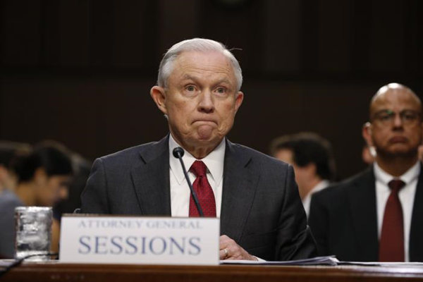 Sessions calls notion he colluded with Russia 'detestable lie'