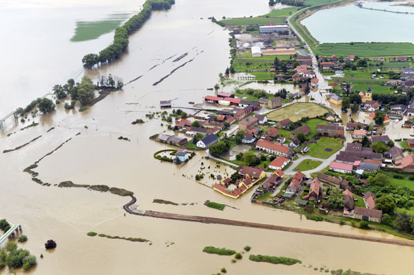 Floods sweep through central Europe