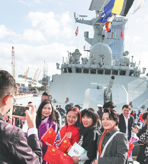 PLA Navy ships buoy ties with UK