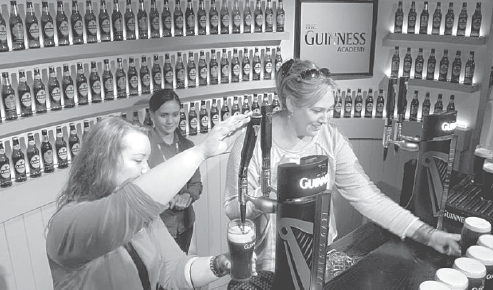 History and pints on tap at Dublin's Guinness Storehouse