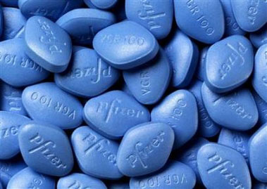 Viagra pills in an undated file photo. The male impotence drug Viagra may be useful for treating jet lag as well, according to Argentine researchers who gave it to hamsters made to feel like rodent globe-trotters. 