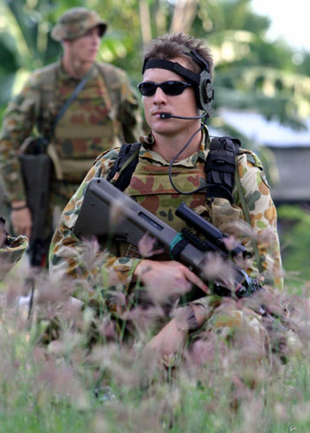 Australian troops in East Timor