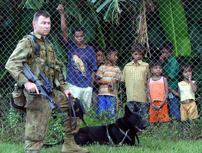 Australian troops in East Timor