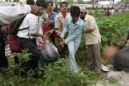 Bombs attacks on Bombay trains