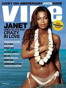 Janet Jackson poses topless for Vibe