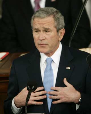 Bush delivers annual State of the Union speech