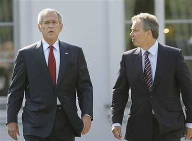 Bush eyes Blair for Mideast peace role