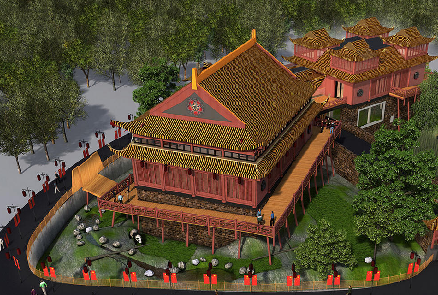 Pandasia, a palace for pandas