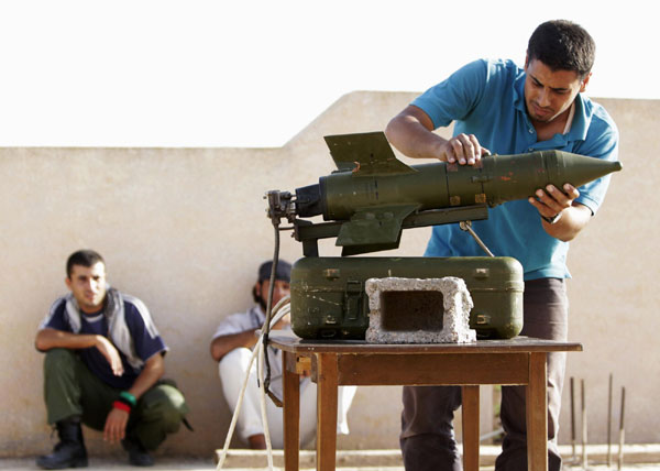 Libyan rebels' weapons in pictures