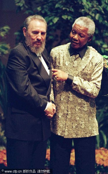 In photos: Mandela and celebrities