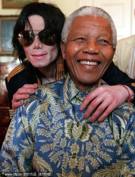 In photos: Mandela and celebrities