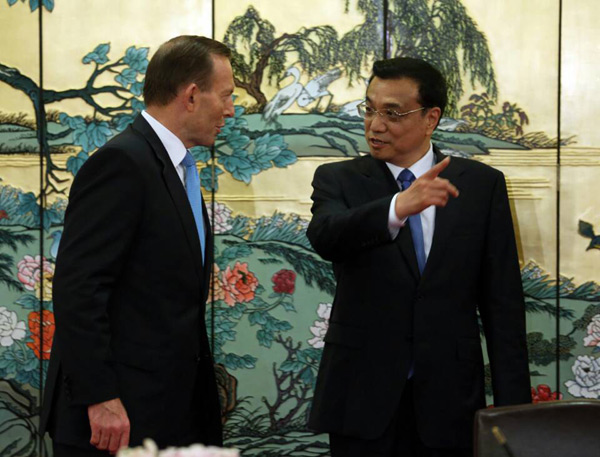 China, Australia should speed up FTA talks: Li