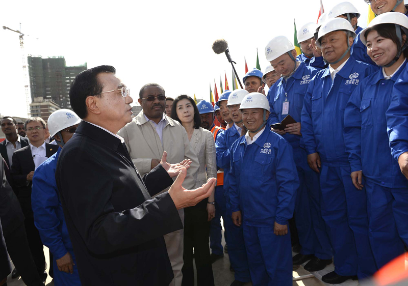 Chinese Premier visits light railway project in Addis Ababa