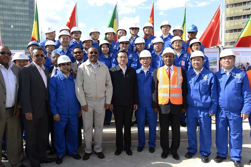 Chinese Premier visits light railway project in Addis Ababa