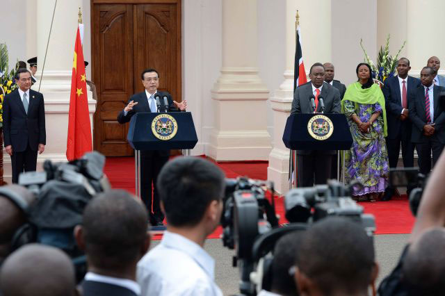 Premier Li's meeting, press conference with Kenyan president