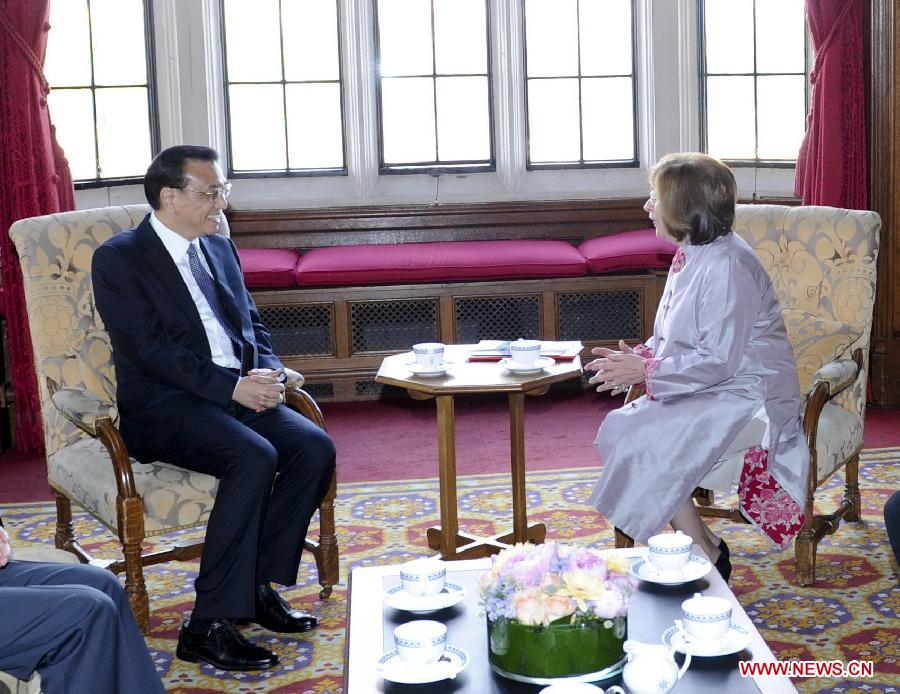 Parliamentary communication important to China-Britain ties: Premier Li