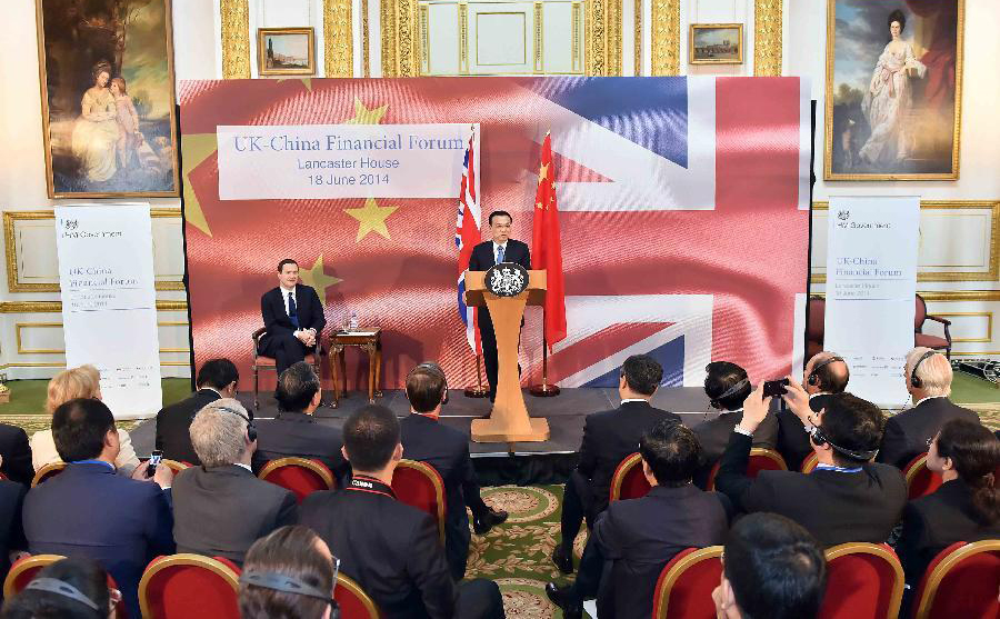 China-Britain economic bond growing closer: Premier Li