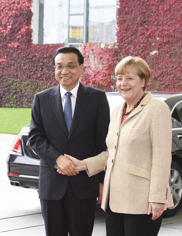 Chinese Premier meets German leaders