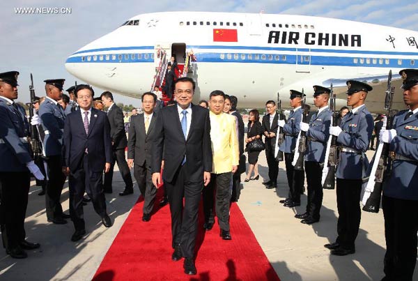 Chinese premier arrives in Thailand for GMS meeting
