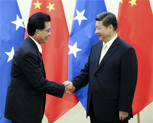 China reaffirms friendship, co-op with Pacific island countries