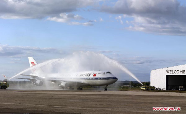 Chinese president arrives in Fiji for state visit