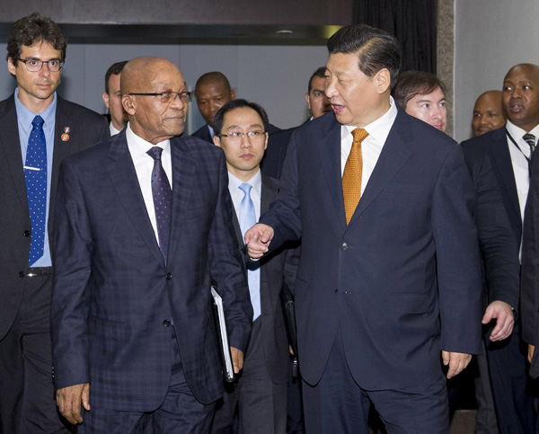 Xi pledges to further ties with South Africa