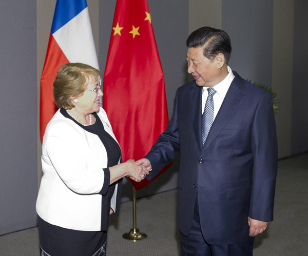 Chinese, Chilean presidents agree to boost cooperation