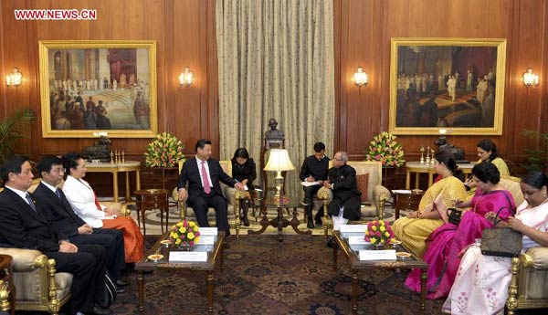 Chinese, Indian presidents pledge cooperation