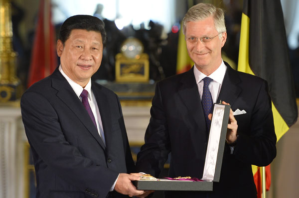 Xi's visit highlights partnership with Belgium, EU