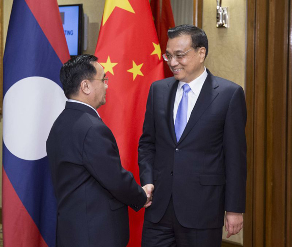 Chinese premier highlights railway, FTA in talks with Lao, New Zealand PMs