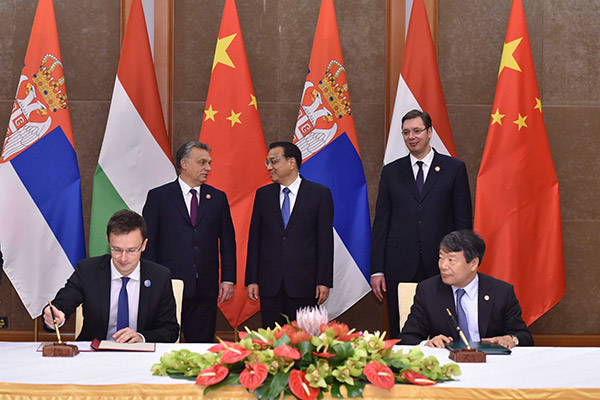 China agrees railway deals with Hungary, Serbia